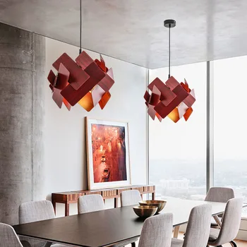 

HAIXIANG LED Ceiling Lamp Assembly Acrylic Chandelier Lighting Dining Room Pendant Light Ceiling Fixtures