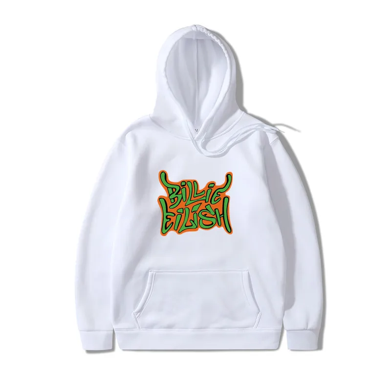 Billie Eilish, модные толстовки с капюшоном больших размеров, свитшоты, повседневные мужские и женские пуловеры с капюшоном, спортивная одежда в стиле хип-хоп billie eilish