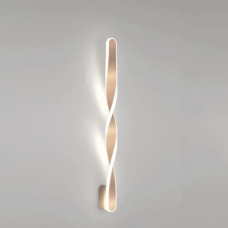 WECUS) Modern Nordic spiral wall lights, creative twist wall lamp, designer-specific, suitable for high-end decoration