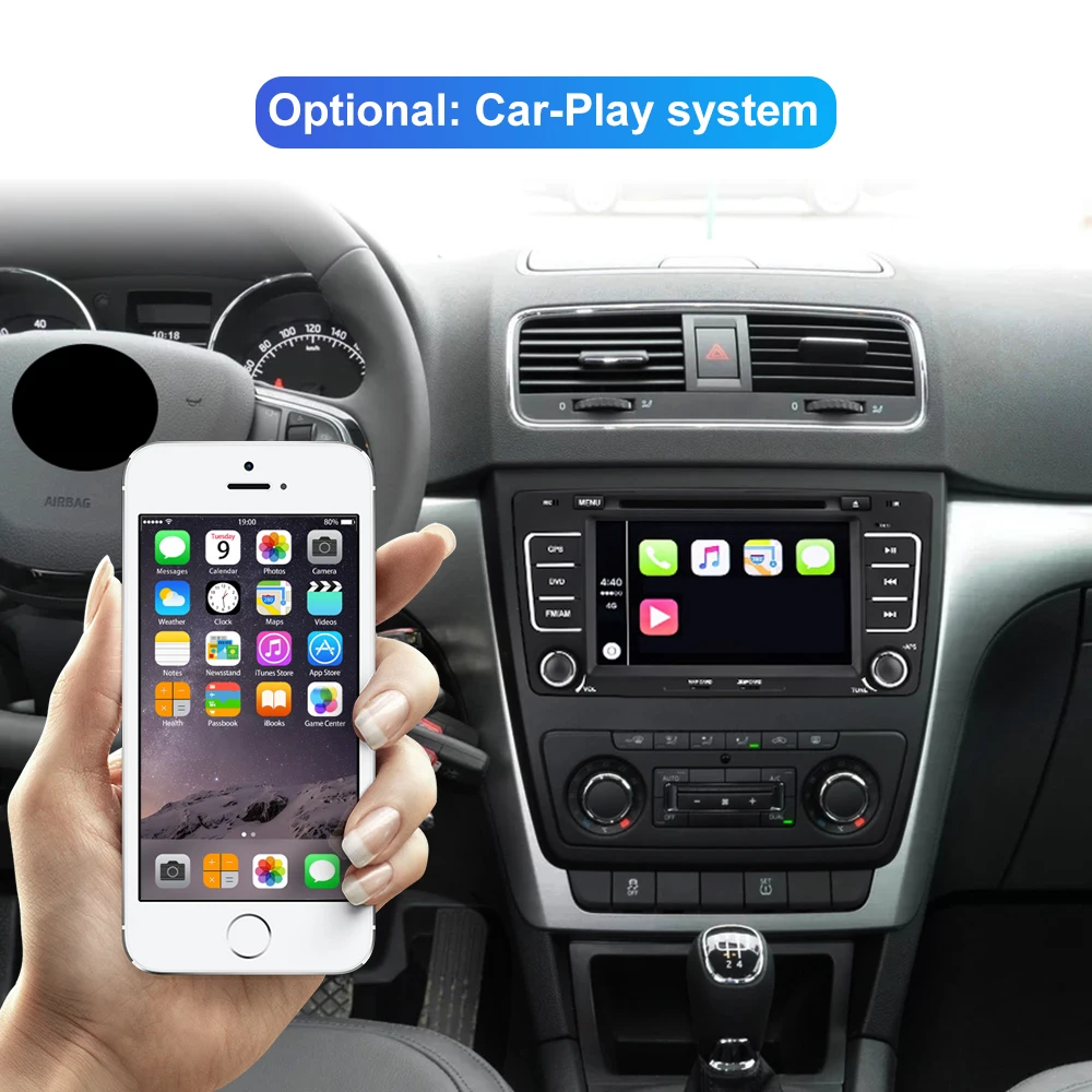 Автомагнитола Isudar 2 Din на Android 10 для SKODA/Yeti/Octavia 2009 2010 2012 ОЗУ 4 Гб ПЗУ 64 ГБ 8 ядер