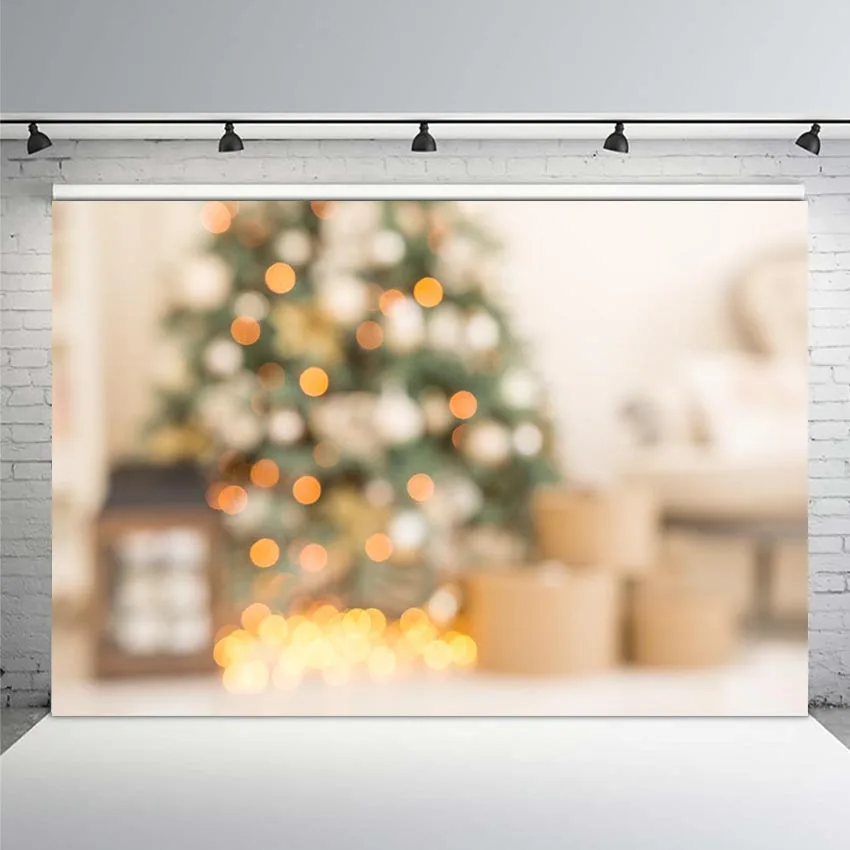 

Mehofoto Photography Backdrop Christmas Trees Window Wreath Winter Snow Background Photocall Photoshoot Prop Custom Photobooth