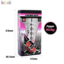 Ewellsvald 7.6 v 4000 mah 2s 100c/200c baixo perfil hardcase super shorty hv lipo bateria 4.0mm deans plug 7.6 v 4000 mah