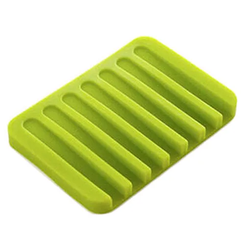 green soap holder Силиконовый держатель для мыла - Цвет: green soap holder