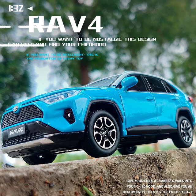1:32 TOYOTA RAV4 Alloy Car Model Diecasts Metal Toy Vehicles Car Model Simulation Sound and Light Collection Childrens Toy Gift 6