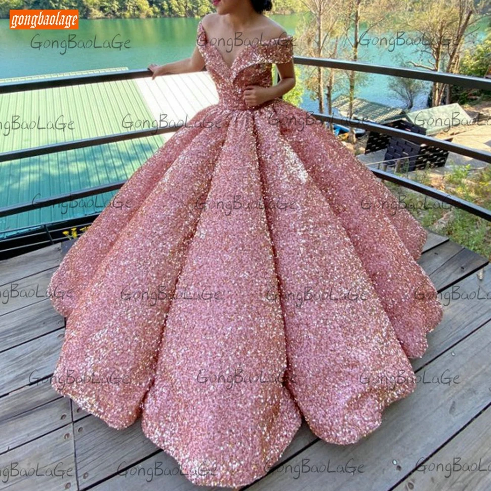 US $188.30 Royal Blue Evening Dresses 2020 Lace Up Robe De Soiree Sparkly Sequined Custom Made Evening Gowns Long Women Party Dress Formal