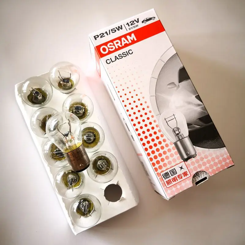 Osram автомобильный стоп-сигнал задняя фара задняя противотуманная фара P21/5 W 7528 двухпроводная двухъярусная кровать ноги 7506 выравнивание футов мононити