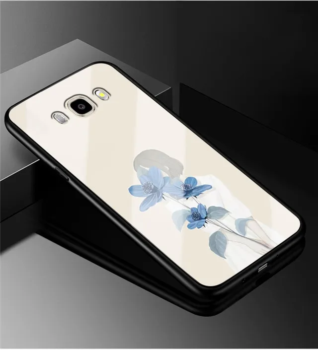 25 Для samsung J5 чехол из закаленного стекла Роскошная твердая задняя крышка для samsung Galaxy J5 Чехол Мягкий бампер J510 милые Чехлы для телефона - Цвет: 25