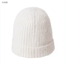 SUOGRY женские зимние кашемировые шапки бини женские вязаные шапки плюшевые женские шапки на осень-зимние; вязанные; шерстяные удобные теплые шапки