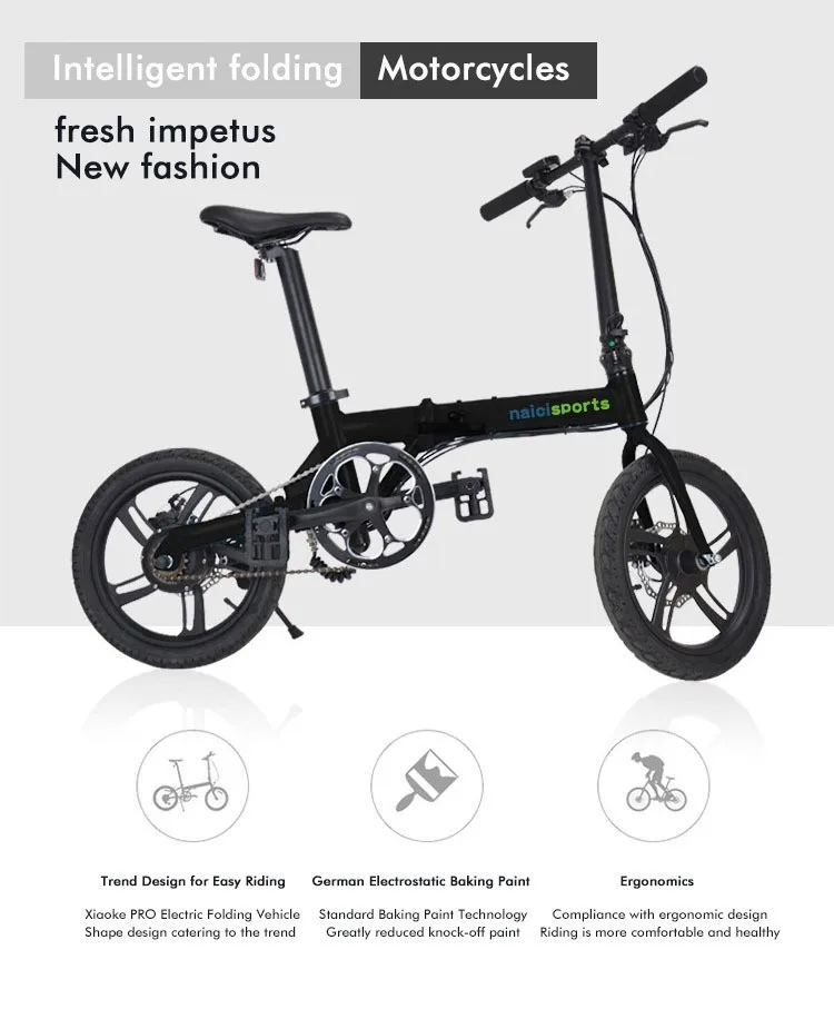 Excellent Mini Electric Bicycle 16 Inch 2 Wheels Electric Bicycle Brushelss Motor 350W 36V White/Red/Black Adult Electric Scooter 8 Excellent Mini Electric Bicycle 16 Inch 2 Wheels Electric Bicycle Brushelss Motor 350W 36V White/Red/Black Adult Electric Scooter 8