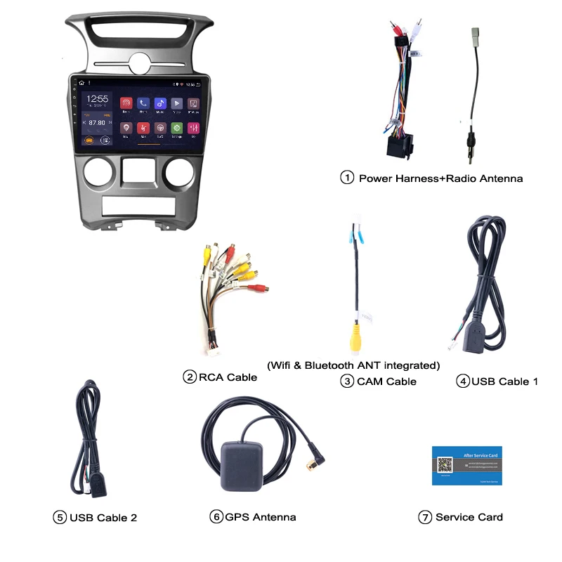 Perfect 2G RAM 32G ROM 9 inch android 8.1 car dvd player for kia Carens 2007-2011 audio radio gps navigation system 4