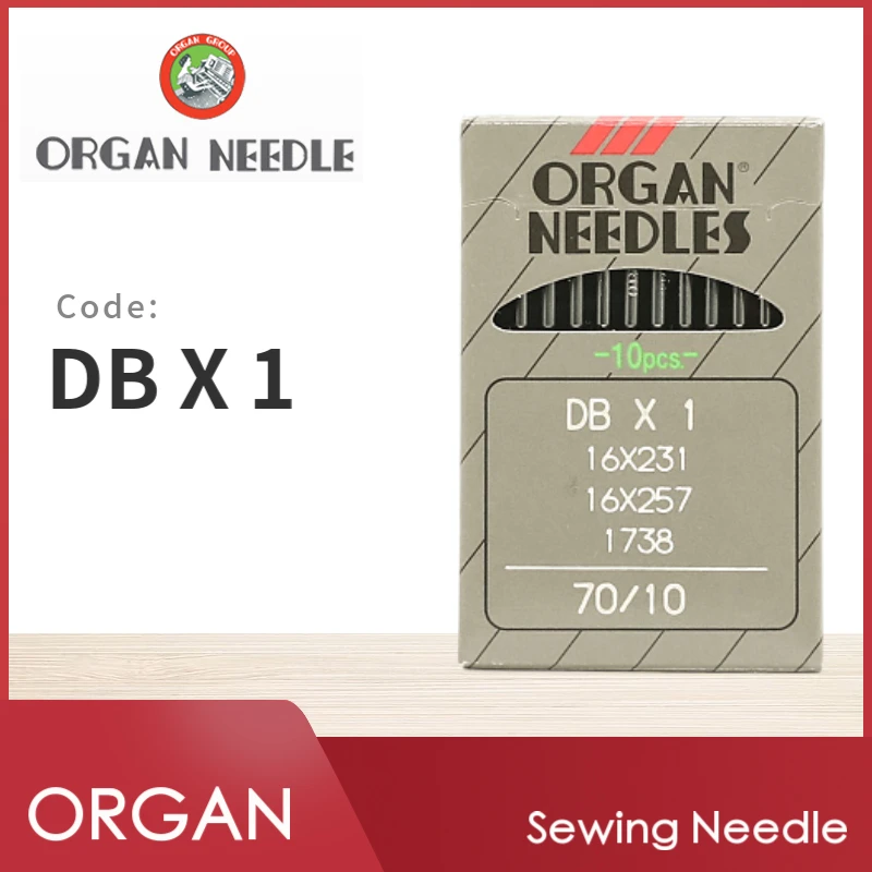 

10 PCS DBX1 ORGAN Sewing Machine Needles For Industrial Lockstitch Japan Sewing Accessories DB*1 16x231 Knitting JUKI BROTHER