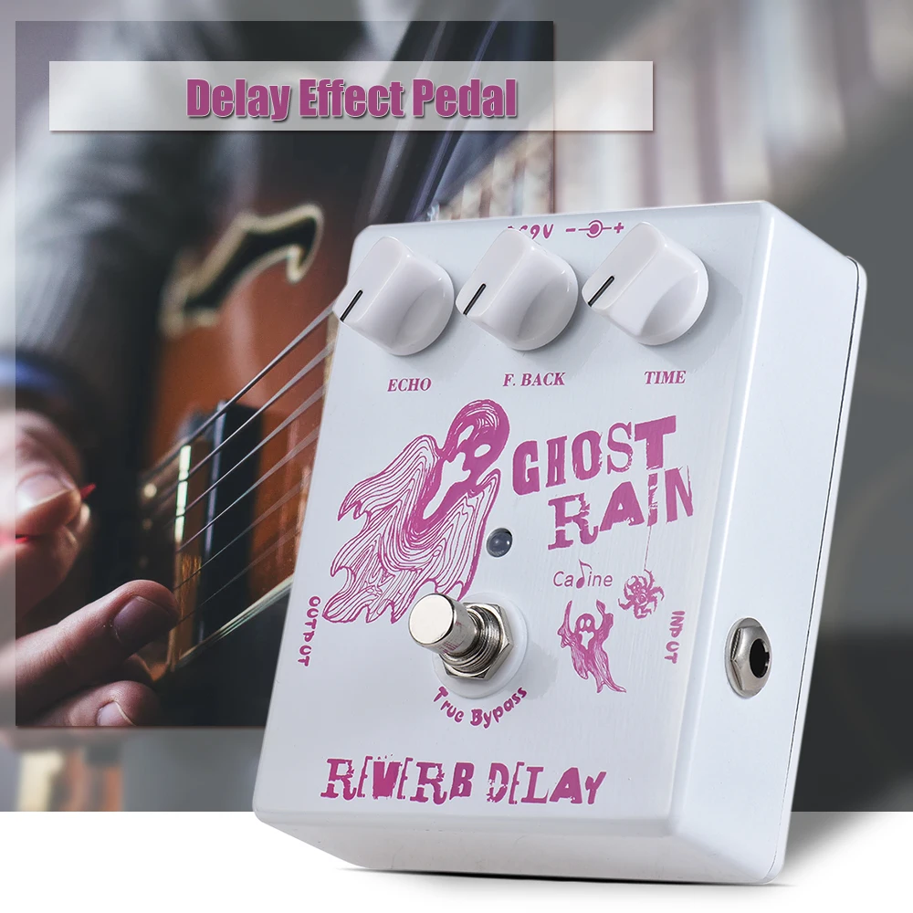 

Caline CP-41 Guitar Delay Effect Pedal Aluminum Alloy With True Bypass 25-600ms Delay Time