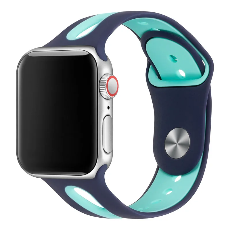 10 PCSWatch ремешок для наручных часов Apple Watch, ремешок 42 мм, 38 мм, Версия 44 мм 40 мм ремешок силиконовых наручных часов Iwatch, ленты для наручных часов Apple Watch, Series4/3/2/1 81003