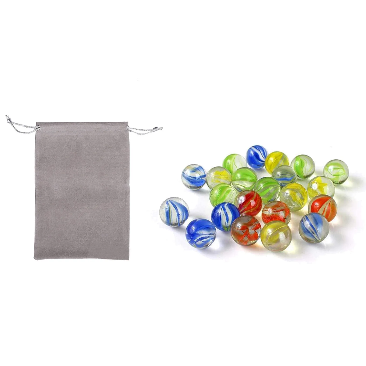 Glass Marbles Game Marble Game Bag Kdramas Party Favors 10pcs