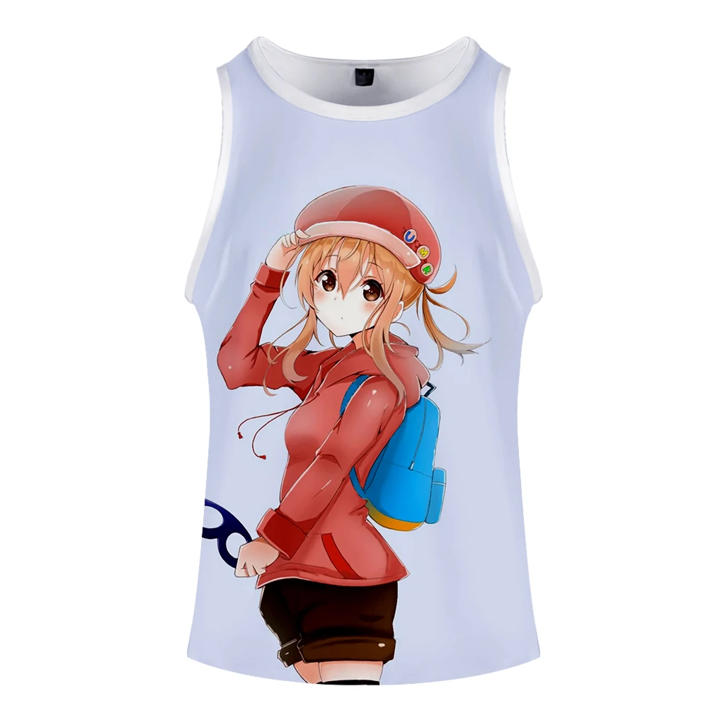 Himouto! Umaru-chan майка с 3d принтом Модная стильная хипстерская Повседневная Удобная летняя с круглым вырезом летняя без рукавов для мужчин/женщин