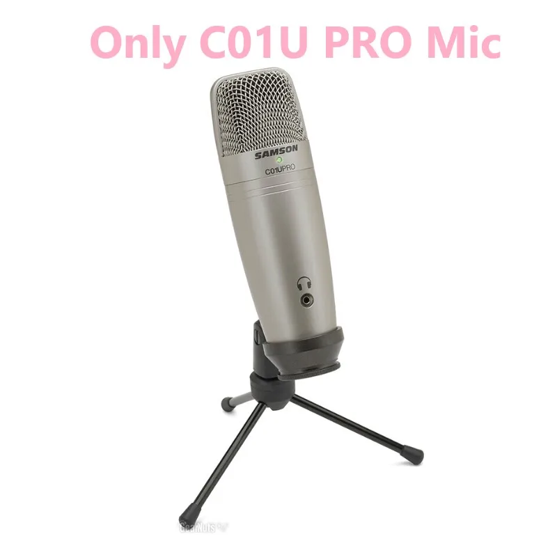 Samson C01U Pro USB Студийный конденсаторный микрофон для профессионального радио диктофона, речевого повествования - Цвет: C01U PRO