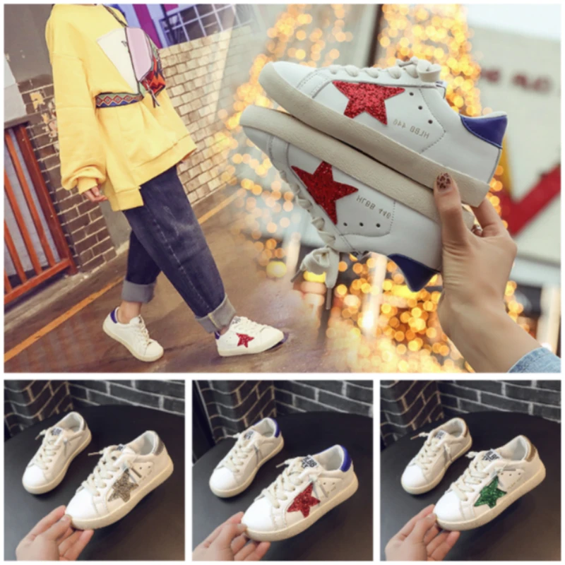 

Kids Shoes for Big Girls Crystal Star Breathable Anti-Slippery Sole Children Mini Melissa for Baby Boys Toddler Sneakers Trainer