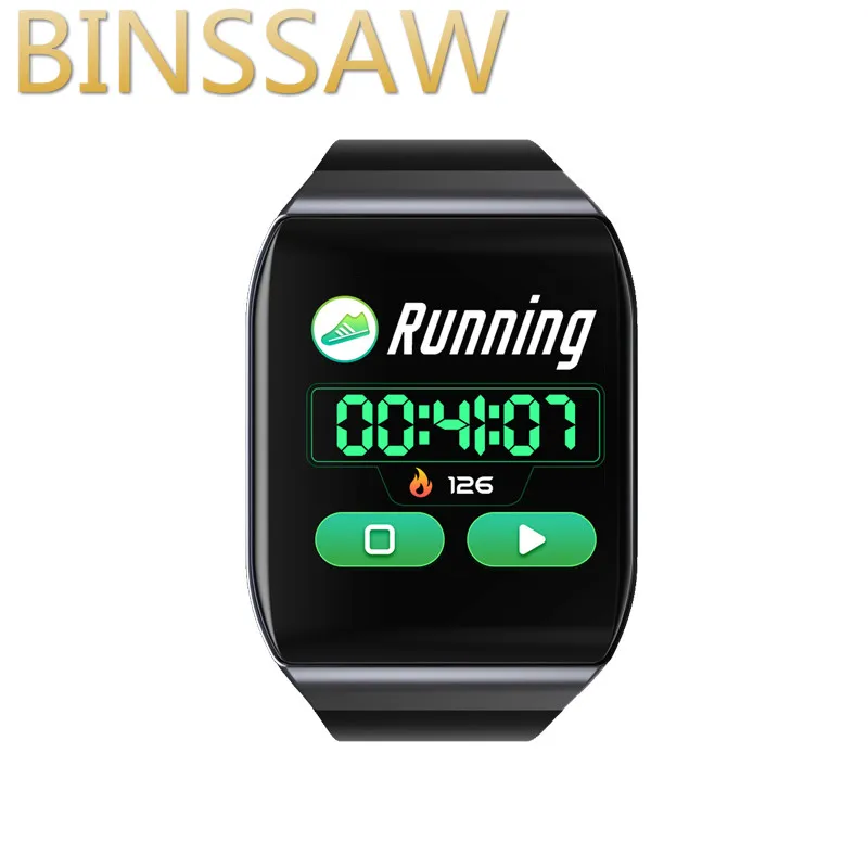BINSSAW Smart Bracelet Heart RateTracker Message Reminder KSS901 Color Screen  Sport Waterproof Digital Men SmartWatch for Ios