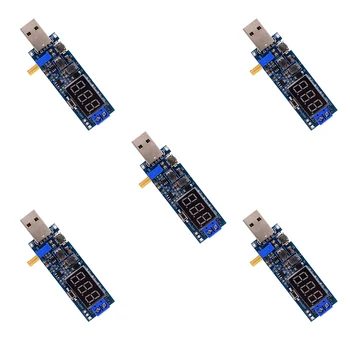 

5Pcs DC-DC 5V to 3.5V / 12V USB Step UP / Down Power Supply Module Adjustable Boost Buck Converter Out DC 1.2V-24V