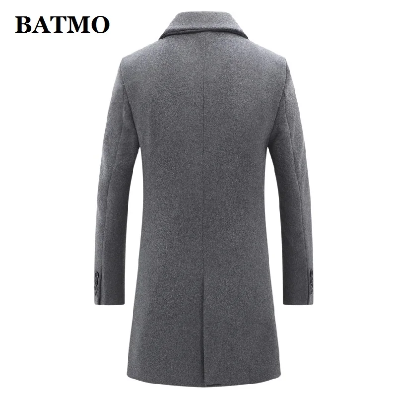 BATMO/Новое поступление, зимний высококачественный шерстяной Тренч для мужчин, мужские шерстяные повседневные куртки, большие размеры 1721