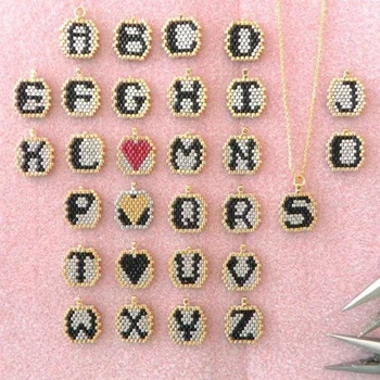 

Go2boho Initial Necklace 26 Alphabet For Women Jewellery Letter Pendant Collier 2020 Jewelry Miyuki Necklaces Stainless Steel