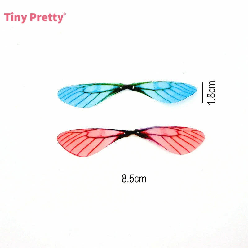 30pcs 85mm Organza Fabric Dragonfly Wings Chiffon Moth Wings Jewelry Findings DIY Dangle Earrings