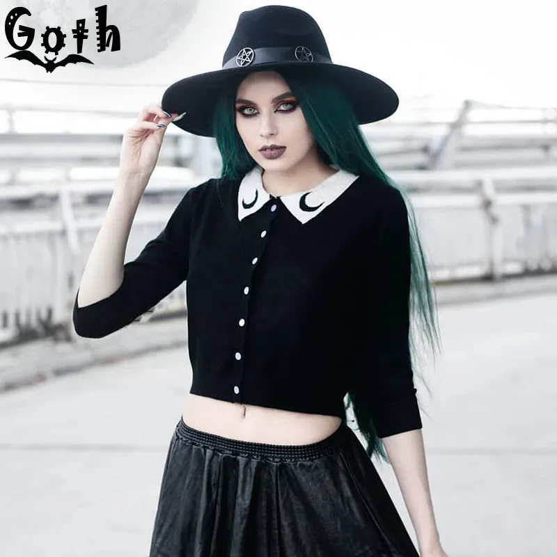 Black goth sweater Clearance