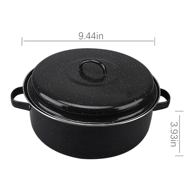 enamel roaster with lid
