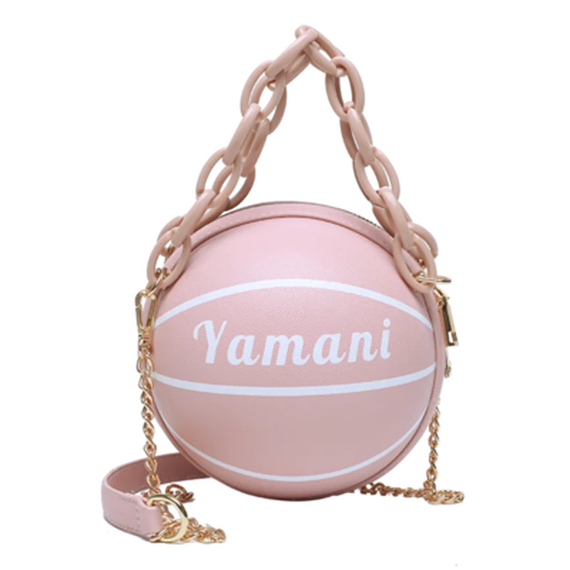 pink basketball bag