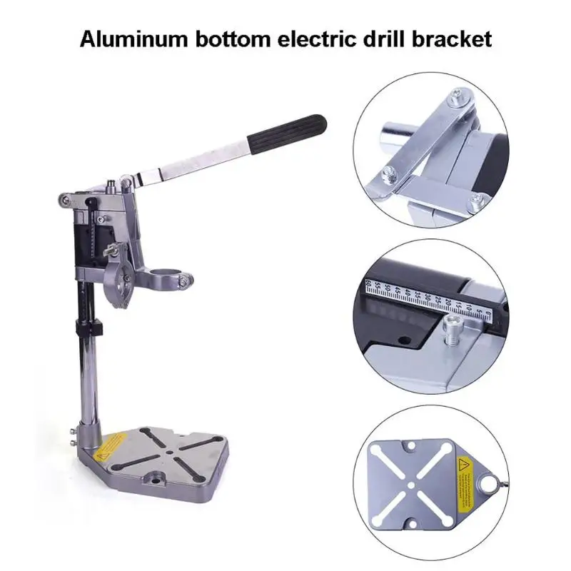 

Electric Bench Drill Stand Power Tools Stand Double-headedHolder Grinder accessories Base Frame Drill Holder Drill Chuck