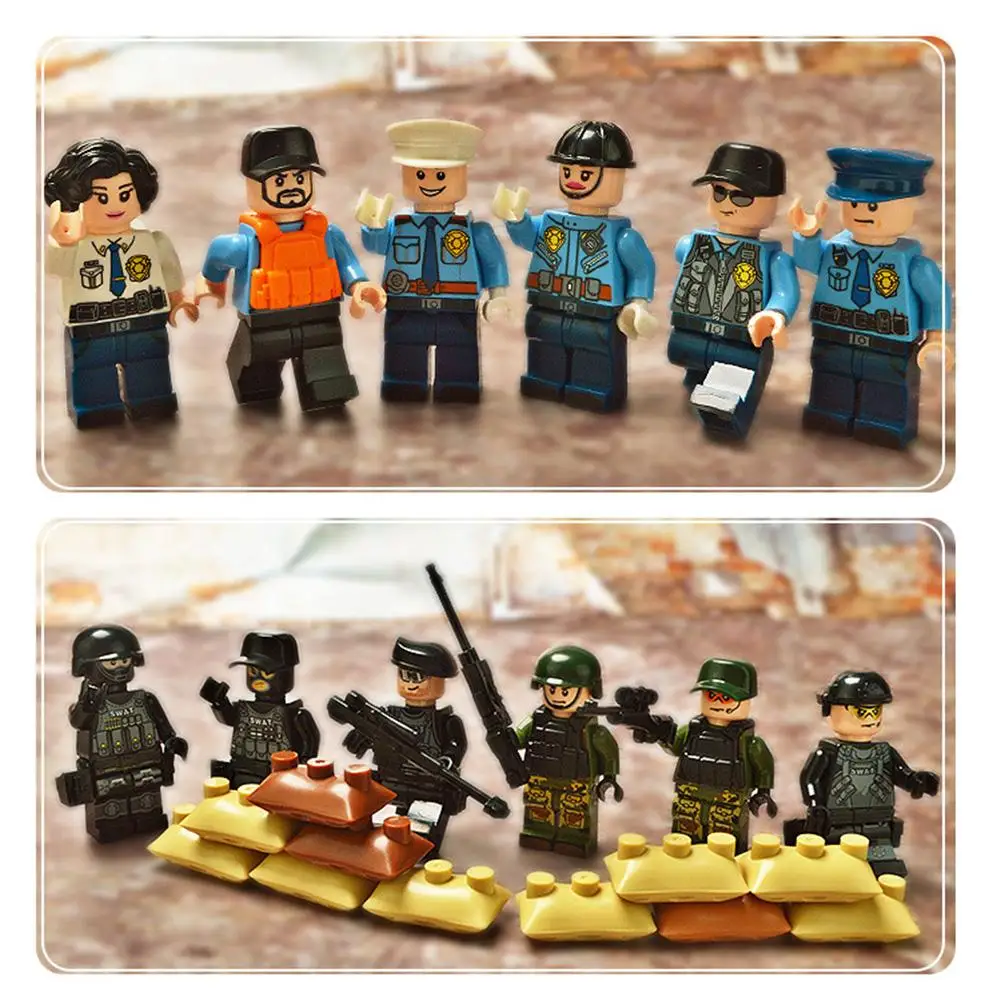 Legoings спецназ военные строительные блоки детские игрушки солдатики кирпичи