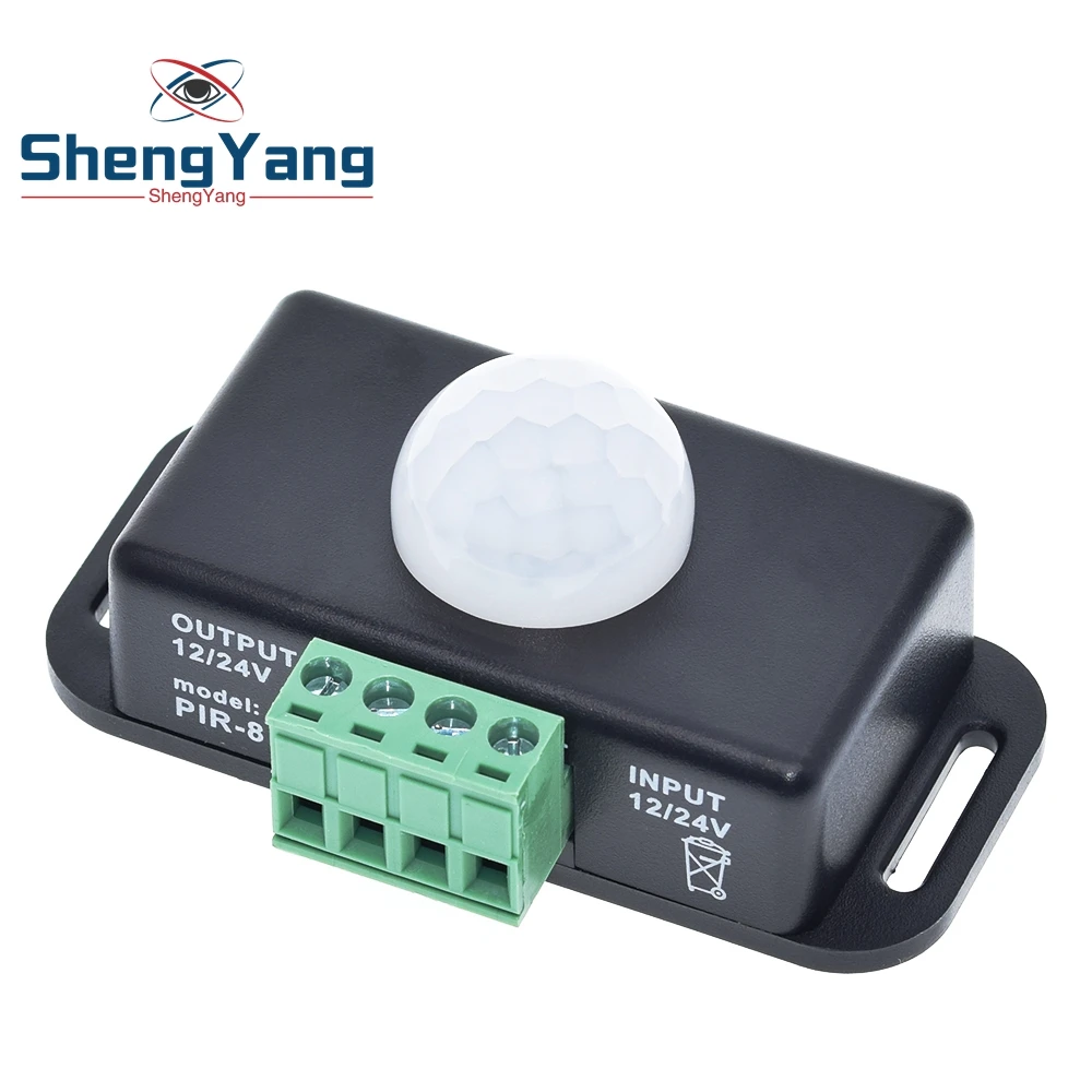 Automatique DC 12 V 24 V 6 A Infrarouge PIR Motion Sensor Switch For DEL Light layu Automatique DC 12 V 24 V 6 A Infrarouge PIR Motion Sensor Switch For DEL Light layu