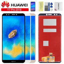 5,9" Enjoy 8 дисплей для huawei Y7 Prime ЖК сенсорный экран с рамкой для huawei Y7 Pro дисплей Nova 2 Lite ldn-lx3