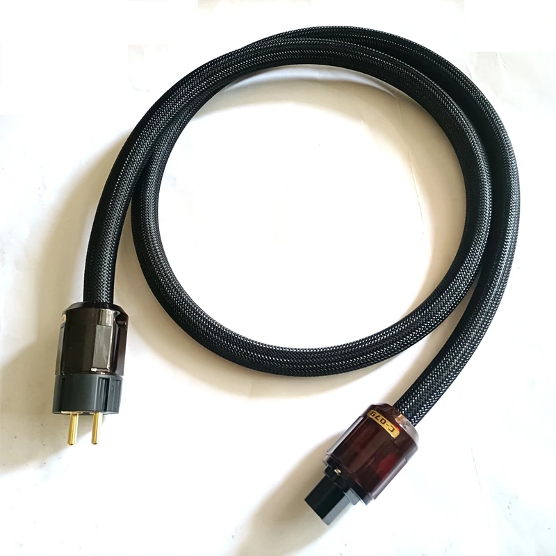 Hi End Fi усилитель OFC из чистой меди Schuko EU + IEC AC с позолоченным штекером|Кабели VGA| |