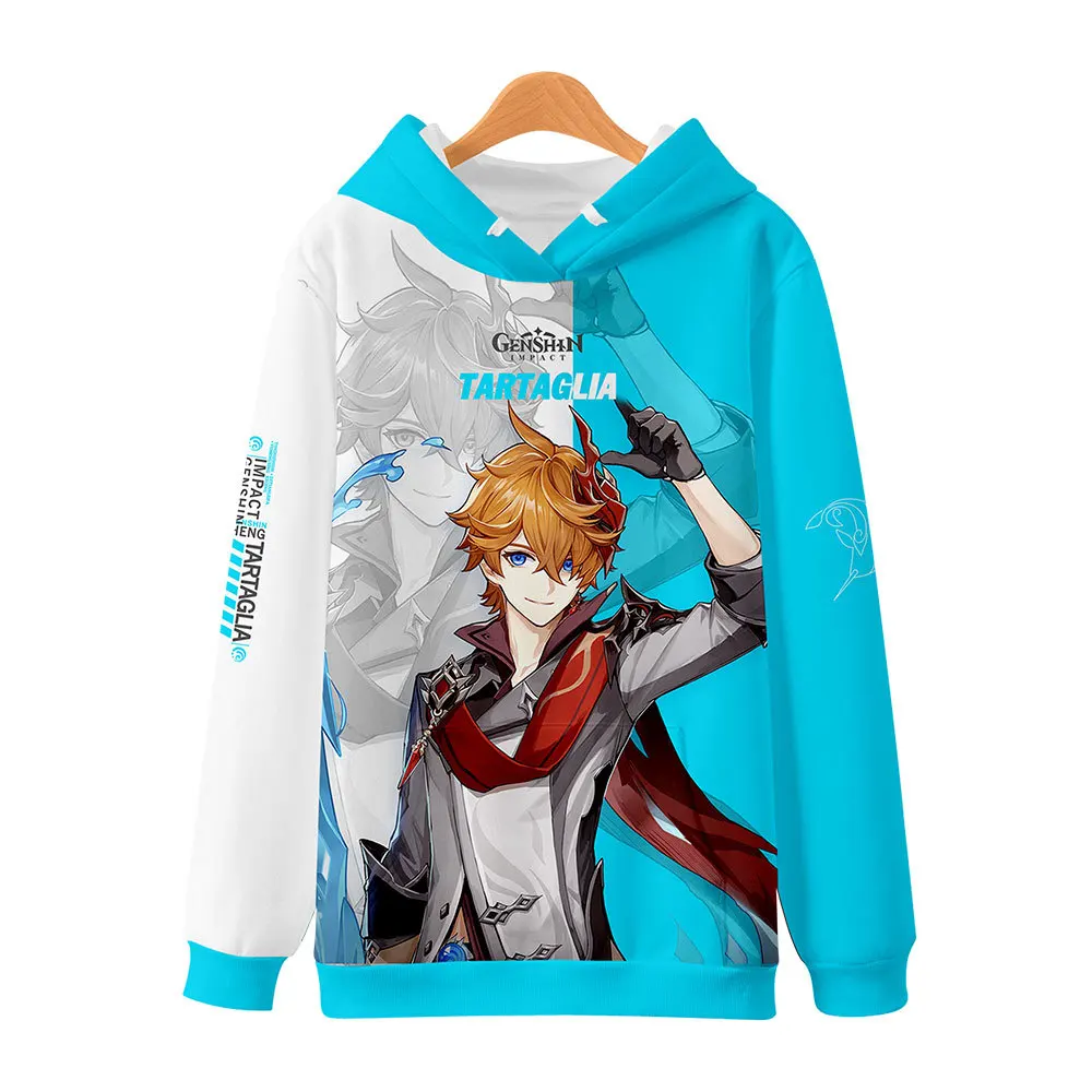 

Newest Men Creative Genshin Impact Hoodies Boy Kids Sweatshirt Autumn Winter Fashion Women Hooded Hip hop Streetwear Clothes