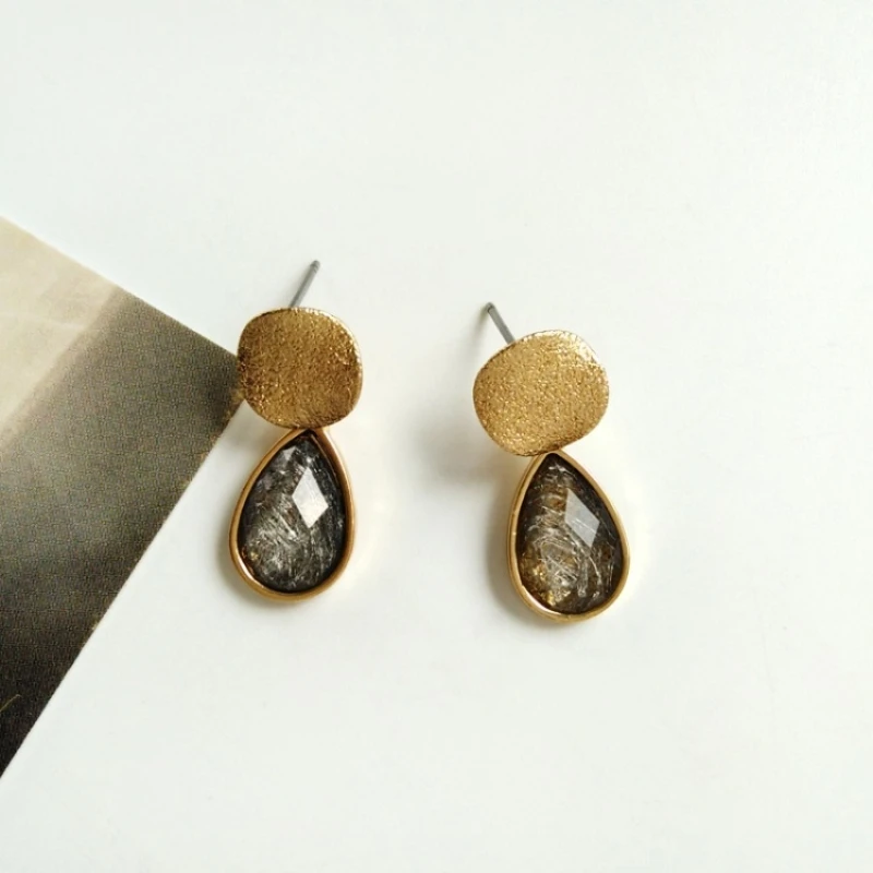 

LANIWOO Water Droplets Drop Earring 2019 New Fashion Jewelry Elegant For Women Japan Korea Hot Sale