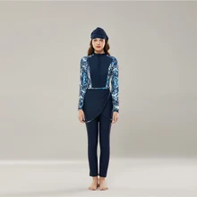 Мусульманский купальник размера плюс, женский купальник, Мусульманский купальник, хиджаб, бикини, пляжная одежда, скромный купальник