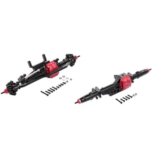 RC вал для автомобиля металла для 1:10 осевой 90018 90020 90056 RC Гусеничный альпинистские машины Комплектующие для самостоятельной сборки, черный сзади и спереди