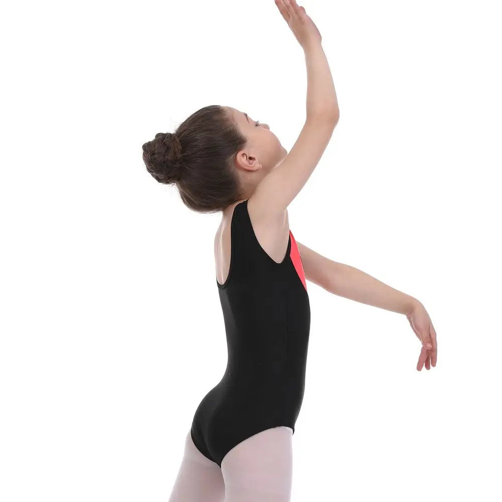 Girls Sequin Metallic Ballet/Skate Rhythmic Gymnastics Leotard/Unitards Shiny Sleeveless Toddler&Kids Children 3 Color Dancewear