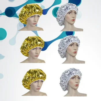 

6Pcs Aluminum Foil Cap Professional Salon Cap Hairdressing Cap Heat Insulation Cap for Women