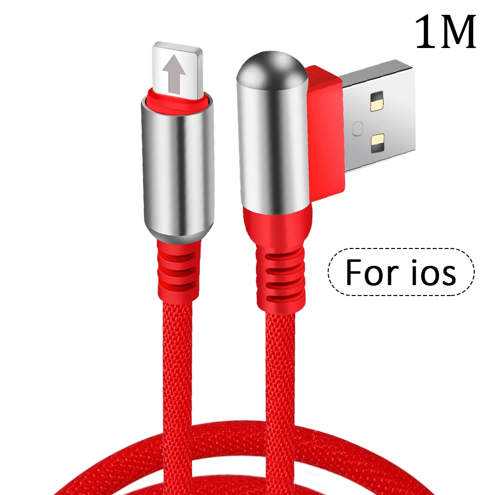 USB кабель для зарядного устройства для iPhone 11 Pro 7 8 Plus X XS Max XR Быстрая зарядка USB кабель для передачи данных для iPhone 5 5S SE 6 6S Plus зарядный провод - Цвет: Red