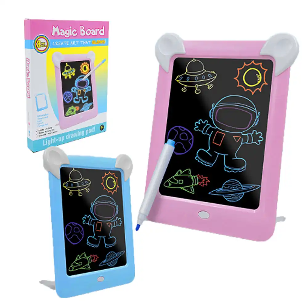 Luminous Magic Pad Drawing Board Led Shining Magic 3d Effects Puzzle Board Kids Leds Lights Glow Art Drawing Toys Gifts Aliexpress