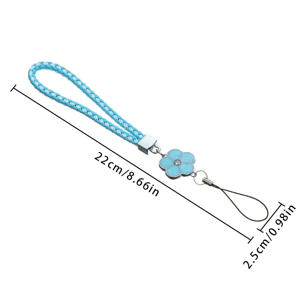 Elegant Plum Blossom Woven Phone and Keychain Lanyard