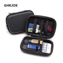 Жесткий сумка держатель карты SD USB кабель U диска Сумка Чехол для мобильного Мощность телефон SD карты USB flash Drive случае мини Hdd BOX