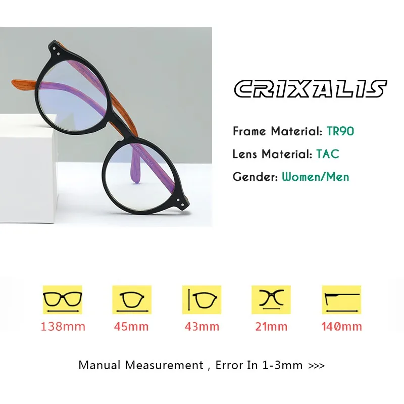 CRIXALIS Anti Blue Light Reading Glasses for Women Men TR90 Flexible Frame Spring Hinge Computer Presbyopia Eyewear Female UV400 reading glasses
