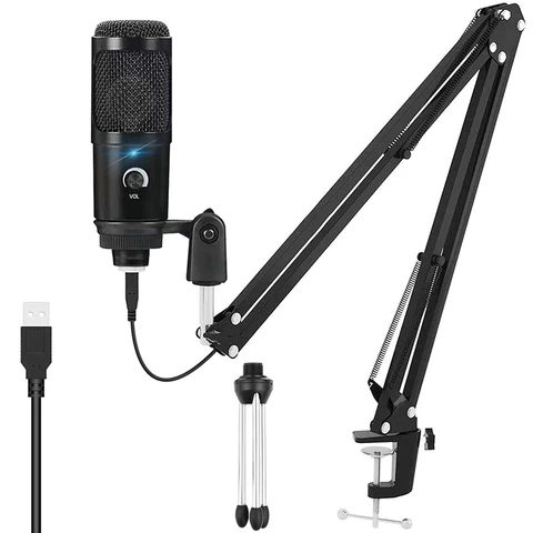 Arrivals bm 800 Microphone for Computer Youtube Gaming Recording Studio USB Condenser Microphone Kits with Stand microfono