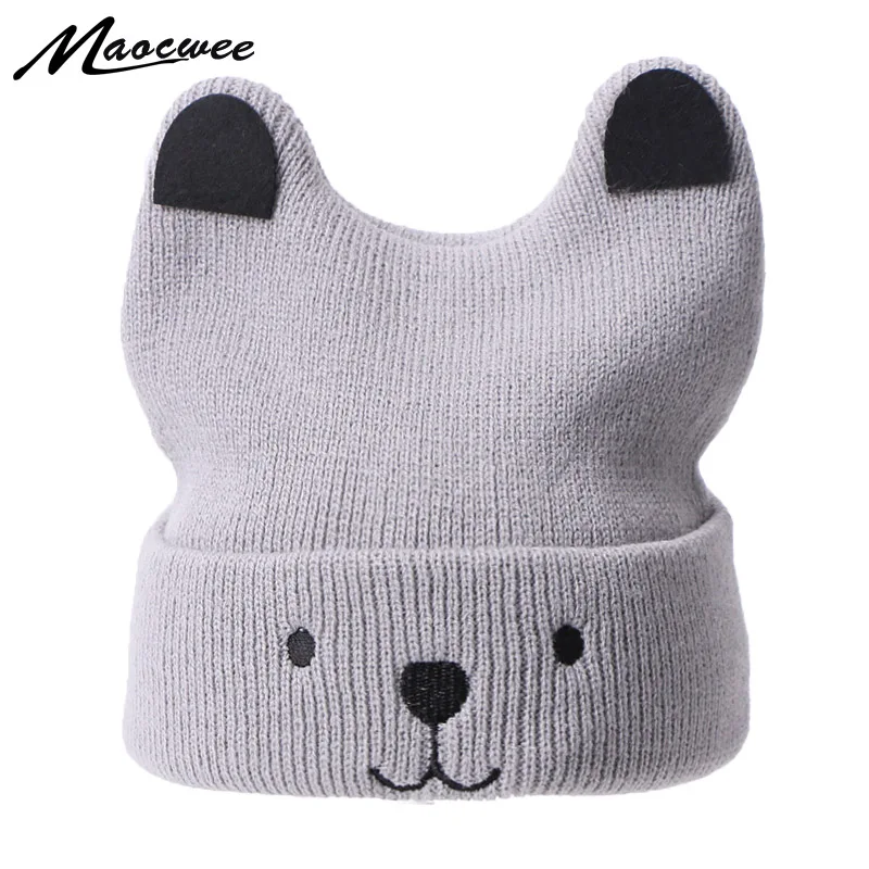 

Cute Baby Hats For Kids Winter Autumn Spring Girl Boy Warm Beanie Hat 0-2years Knitted Soft Caps Christmas Gift 2019 Outdoor