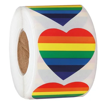 

500Pcs/roll Rainbow Stickers Sealing Stickers Gifts Envelope Labels Funny Graffiti Kids Cool Stickers Toy