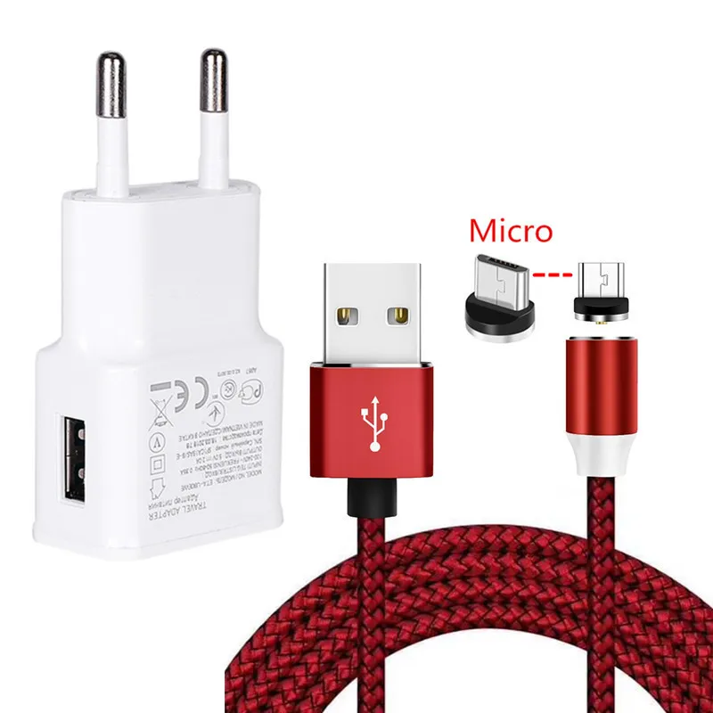 Магнитный зарядный кабель Micro USB для Samsung Galaxy A6 Huawei Honor 7A Xiaomi Redmi 6A Meizu alcatel Asus phone usb