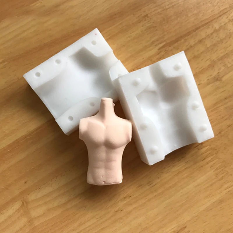 

4 Models Human Body Chocolate Silicone Man Fondant Cake Mold Body Doll Irregular 1PCS Mould Stick Silica Gel Men and Women